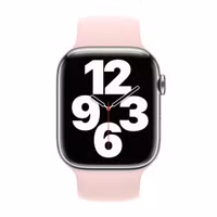 Apple Bracelet Boucle unique en Silicone Apple Watch | 44/45/46/49 mm - Taille 3 - Chalk Pink