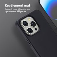 imoshion Coque arrière Color avec cordon amovible et MagSafe Apple iPhone 14 Pro - Noir