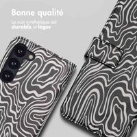 imoshion Étui de télephone portefeuille Design Samsung Galaxy S23 - Black And White