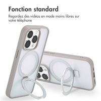 Accezz Coque Ring Stand avec MagSafe iPhone 14 Pro - Grey