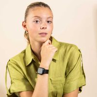 Selencia Bracelet dragon en acier Apple Watch Series 1 t/m 11 / SE / Ultra (44/45/46/49 mm) - Noir