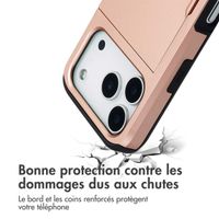 imoshion Coque arrière avec porte-cartes Apple iPhone 17 Pro - Rose Doré