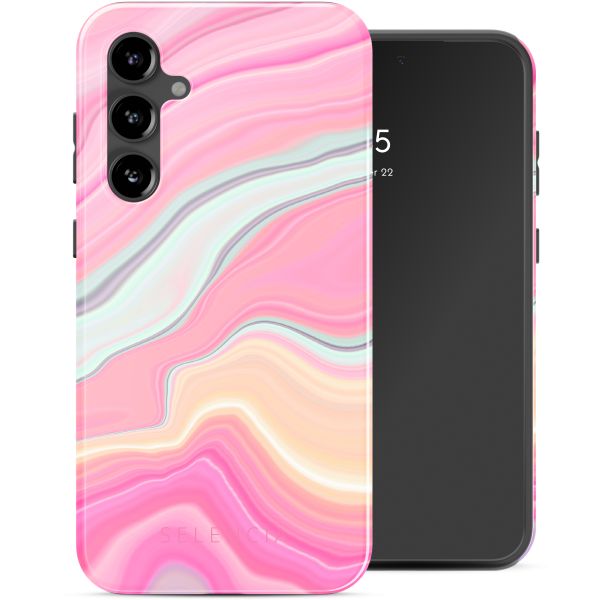 Selencia Coque arrière Vivid Samsung Galaxy S23 FE - Pastel Lipstick Marble
