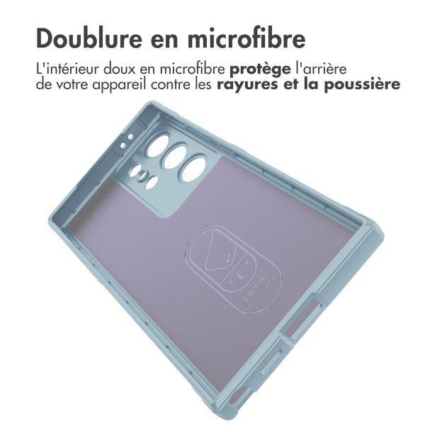 imoshion Coque arrière EasyGrip Samsung Galaxy S24 Ultra - Bleu clair