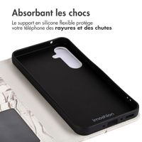 imoshion Étui de téléphone portefeuille Design Samsung Galaxy A35 - Sandy Marble