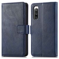 imoshion Étui de téléphone portefeuille Luxe Sony Xperia 10 IV - Bleu foncé