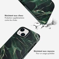 Selencia Coque arrière Vivid Tough iPhone 14 - Chic Marble Quartz