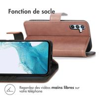 imoshion Étui de télephone portefeuille Samsung Galaxy A54 (5G) - Marron