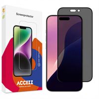 Accezz Protection d'écran en verre trempé Privacy Apple iPhone 16 Pro Max / 17 Pro Max