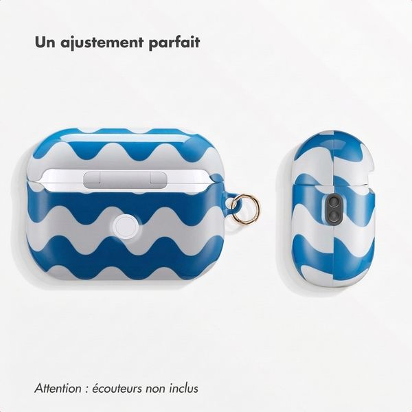 Selencia Coque Vivid  Apple AirPods Pro 2 - Wave Vibes Classic Blue