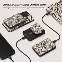 Burga Powerbank magnétique 5 000 mAh - MagSafe et Qi2 - Latte aux amandes / Gunmetal