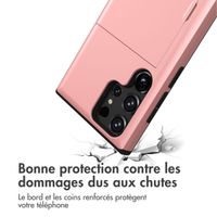 imoshion Coque arrière avec porte-cartes Samsung Galaxy S23 Ultra - Rose Doré