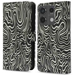 imoshion Étui de télephone portefeuille Design Xiaomi Redmi Note 13 Pro (5G) / Poco X6 - Black And White