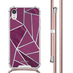 imoshion Coque Design avec cordon iPhone Xr - Bordeaux Graphic