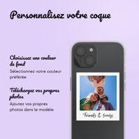 Coque personnalisée avec polaroid iPhone 15 - Transparent