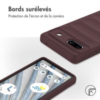 imoshion Coque arrière EasyGrip Google Pixel 7a - Aubergine