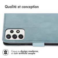 imoshion Étui de téléphone portefeuille Luxe Samsung Galaxy A53 - Bleu clair