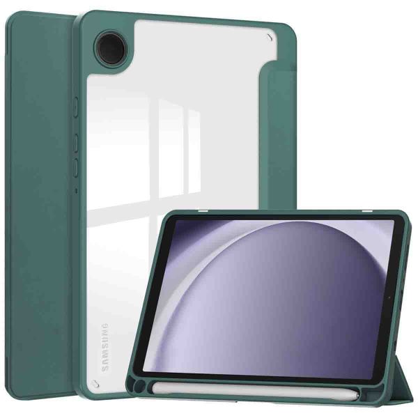 imoshion Coque tablette rigide Trifold Samsung Galaxy Tab A9 8.7 pouces - Vert
