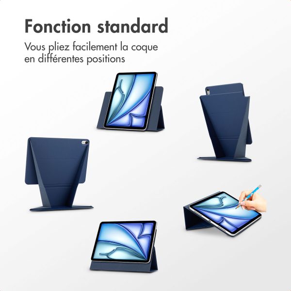 Accezz High Stand tablet case Apple iPad Air 11 pouces (2025) M3 / (2024) M2 / Air 5 (2022) / Air 4 (2020) - Bleu foncé