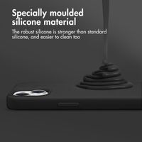 Accezz Coque Liquid Silicone Apple iPhone Xr - Noir