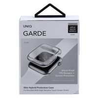 Uniq Garde Coque Hybride Apple Watch avec protection d'écran Apple Watch 4-6 / SE - 44 mm - Dove (Clear)