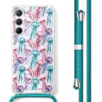 imoshion Coque Design avec cordon Samsung Galaxy A55 - Jellyfish Watercolor