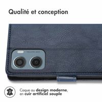 imoshion Étui de télephone portefeuille Motorola Moto G05 / E15 - Bleu foncé