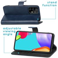 imoshion Étui de télephone portefeuille Samsung Galaxy A52(s) (5G/4G) - Bleu foncé