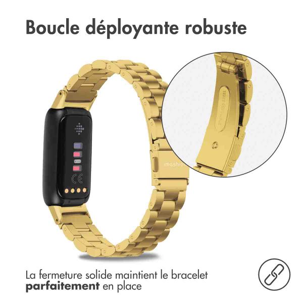 imoshion Bracelet en acier le Fitbit Luxe - Dorée