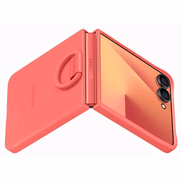 Samsung Original Coque en silicone Ring Samsung Galaxy Z Flip 7 - Red