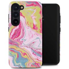 Selencia Coque arrière Vivid Samsung Galaxy S23 - Marble Pink