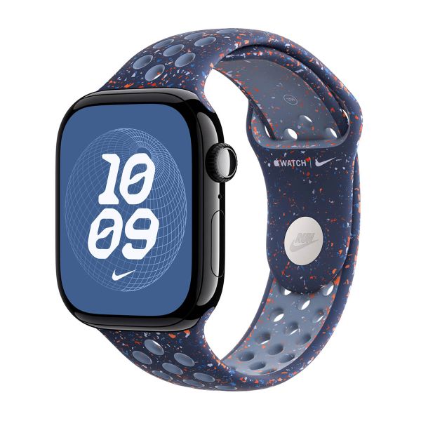 Apple Bracelet Nike Sport Apple Watch Series 1 - 9 / SE (38/40/41 mm) | Series 10 / 11 (42 mm) - Taille S/M - Blue Ribbon