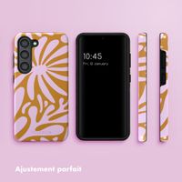 Selencia Coque arrière Vivid Samsung Galaxy S23 - Modern Bloom Pink