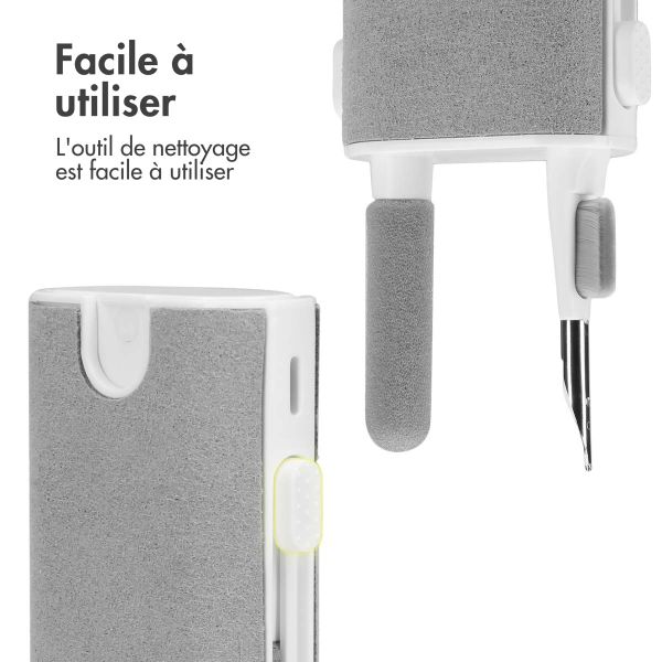 imoshion 5 en 1 Kit de Nettoyage Apple AirPods - Outil de nettoyage pour Apple AirPods, smartphones et écouteurs