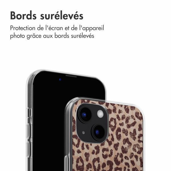 imoshion Coque design pour iPhone 13 - Leopard Mood