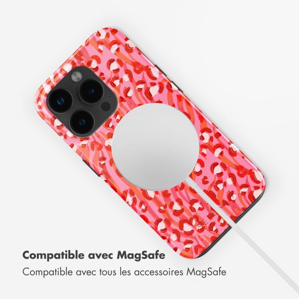 Selencia Coque arrière Vivid Tough avec MagSafe iPhone 15 Pro Max - Wild Spots Lipstick