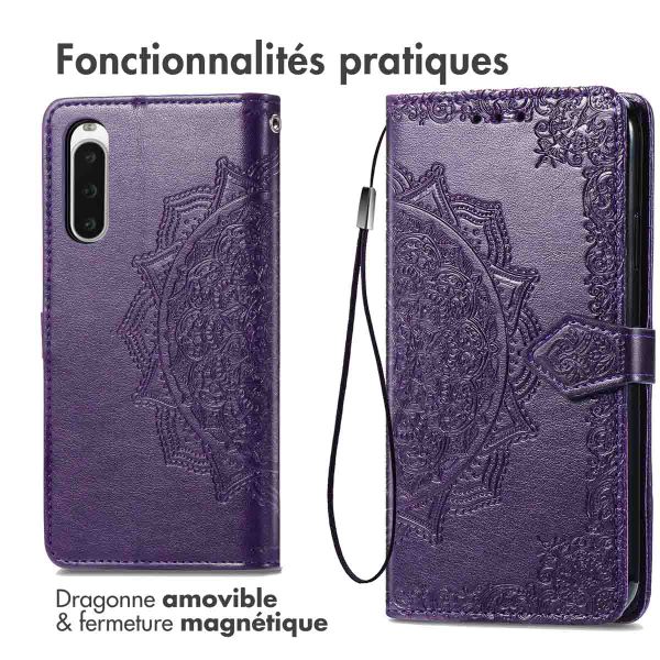 imoshion Etui de télephone Mandala Sony Xperia 10 V - Violet