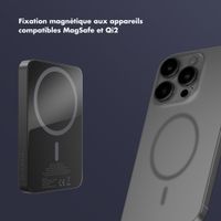 Selencia Powerbank Vivid 5 000 mAh - MagSafe et Qi2 - Noir / Chic Marble Black