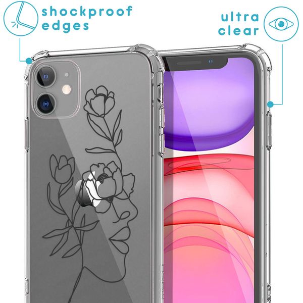 imoshion Coque Design avec cordon iPhone 11 - Woman Flower