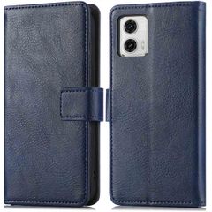 imoshion Étui de télephone portefeuille Motorola Moto G73 - Bleu foncé