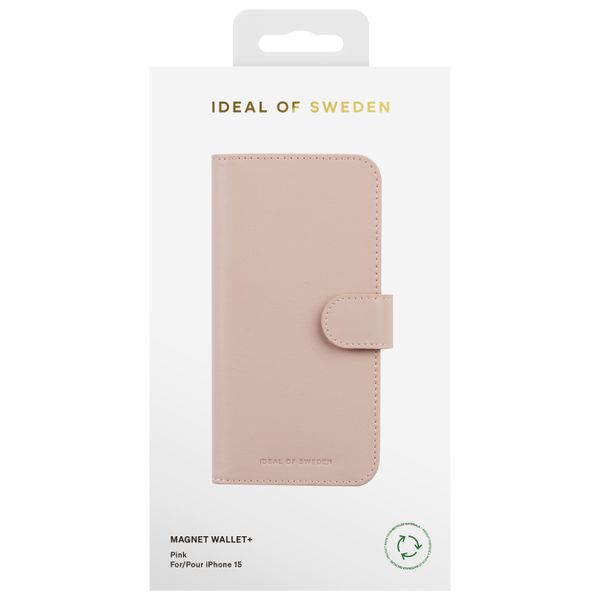 iDeal of Sweden Magnet Wallet+ Étui portefeuille Apple iPhone 15 - Pink