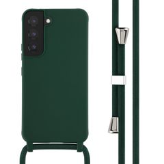imoshion Coque en silicone avec cordon Samsung Galaxy S22 - Vert foncé