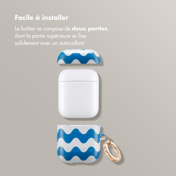 Selencia Coque Vivid Apple AirPods 1 / 2 - Wave Vibes Classic Blue