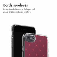 imoshion Coque Design Apple iPhone SE (2022 / 2020) / 8 / 7 - Crush Check Coral Dust