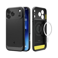 Spigen Coque Rugged Armor MagSafe Apple iPhone 17 Pro - Matte Black