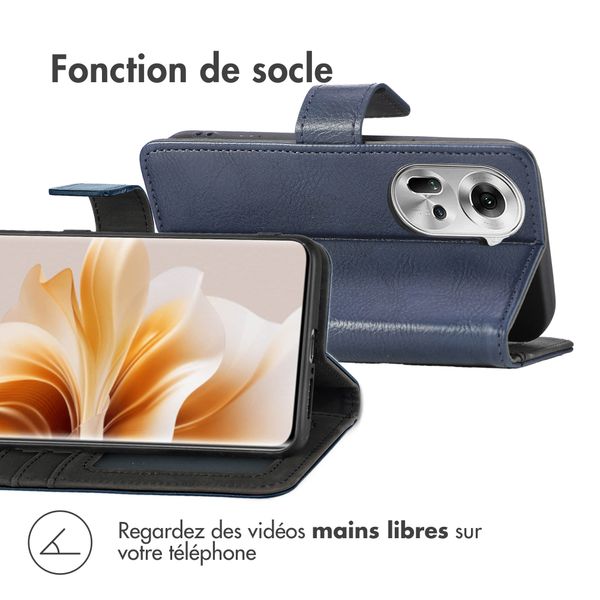 imoshion Étui de téléphone portefeuille Oppo Reno 11 F - Bleu foncé