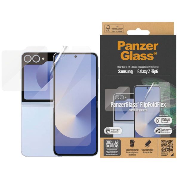 PanzerGlass Protection d'écran en verre trempé Case Friendly Samsung Galaxy Z Flip 6 / Flip 7 FE