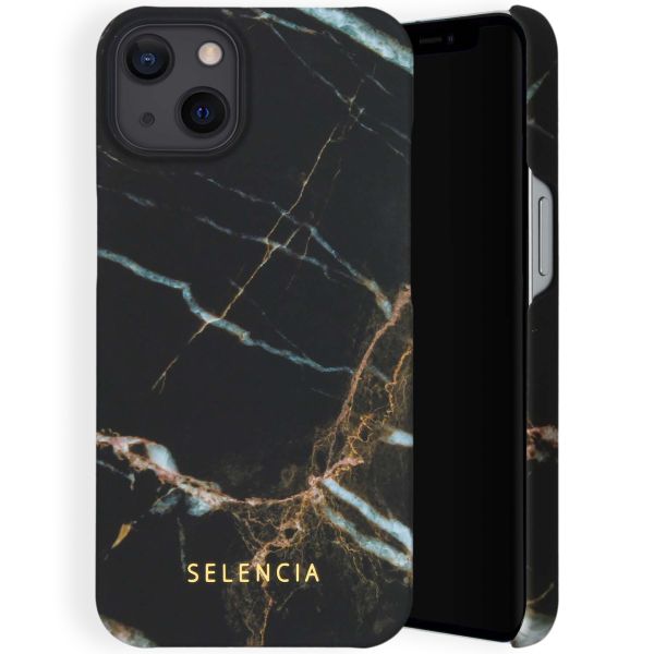 Selencia Coque Maya Fashion iPhone 13 - Marble Black