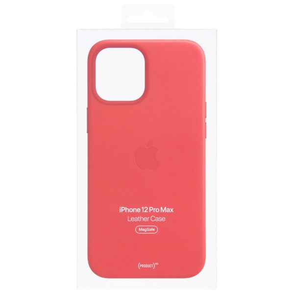 Apple Coque Leather MagSafe Apple iPhone 12 Pro Max - Red