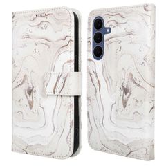 imoshion Étui de télephone portefeuille Design Samsung Galaxy S25 FE - Sandy Marble
